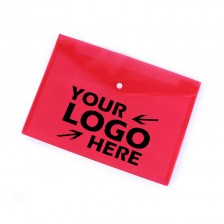 Plastic Document Envelopes Clear File Bags with Button